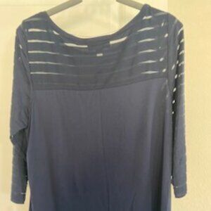 NWT - INC Deep Twilight Top - Size 1X